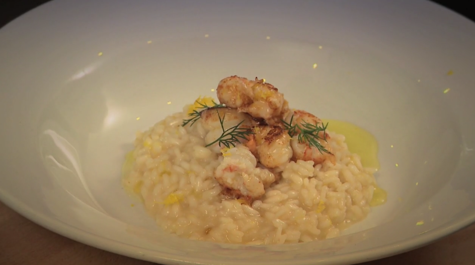 Lemon Risotto with Pan Fried Prawns | ILoveCooking