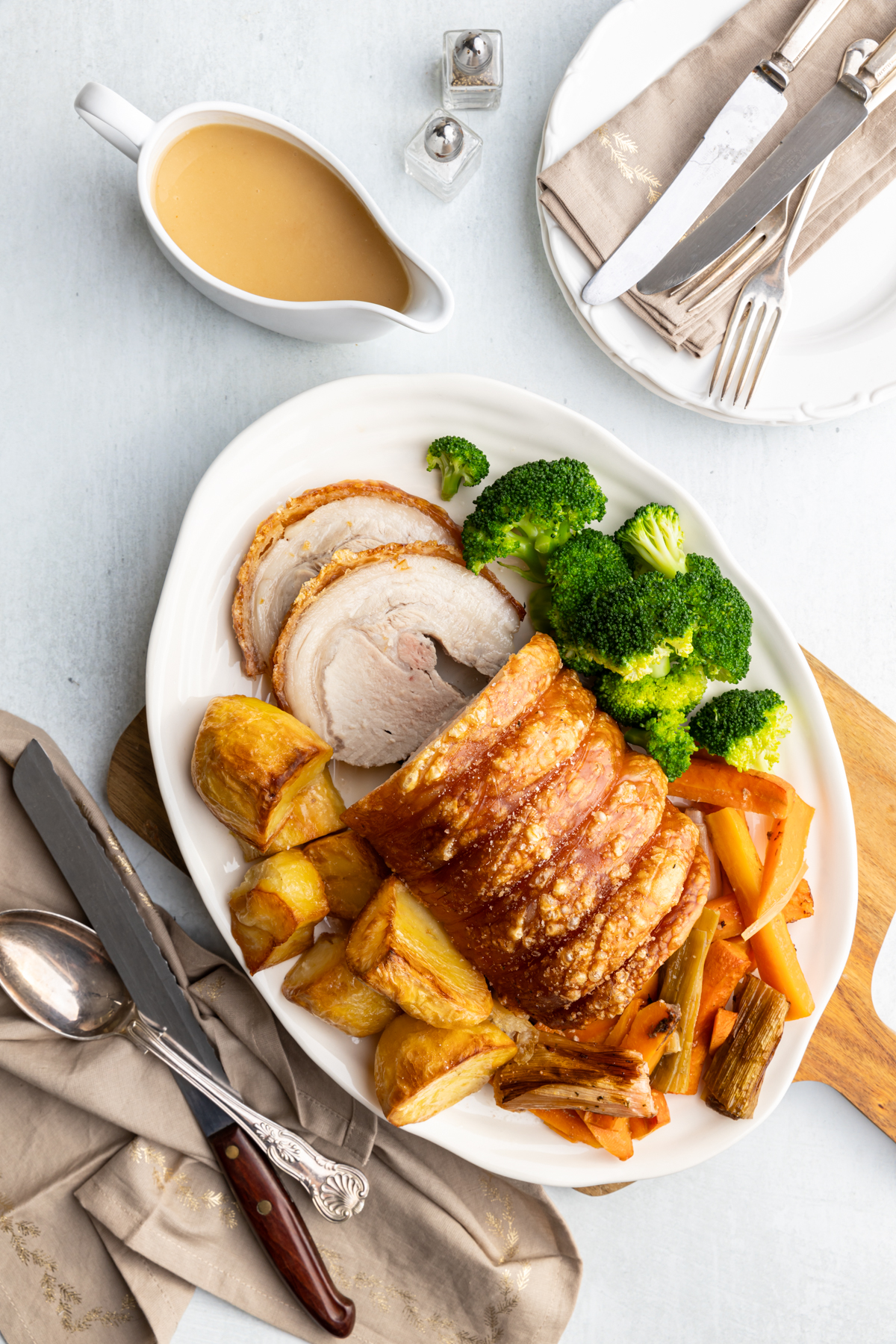 Roast Pork Loin with Cider Gravy ILoveCooking